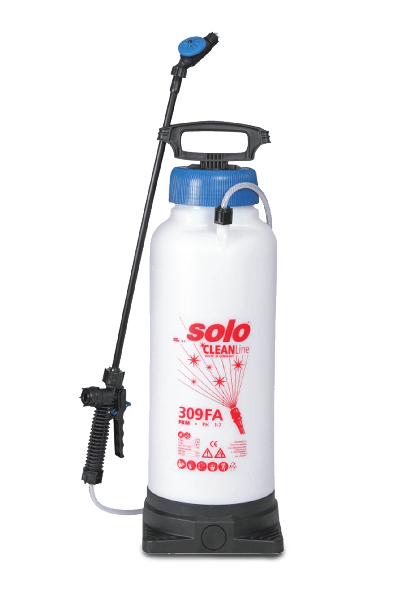 Schaumsprüher 9L, pH-Wert 1-7 Druckspritze – 309 FA