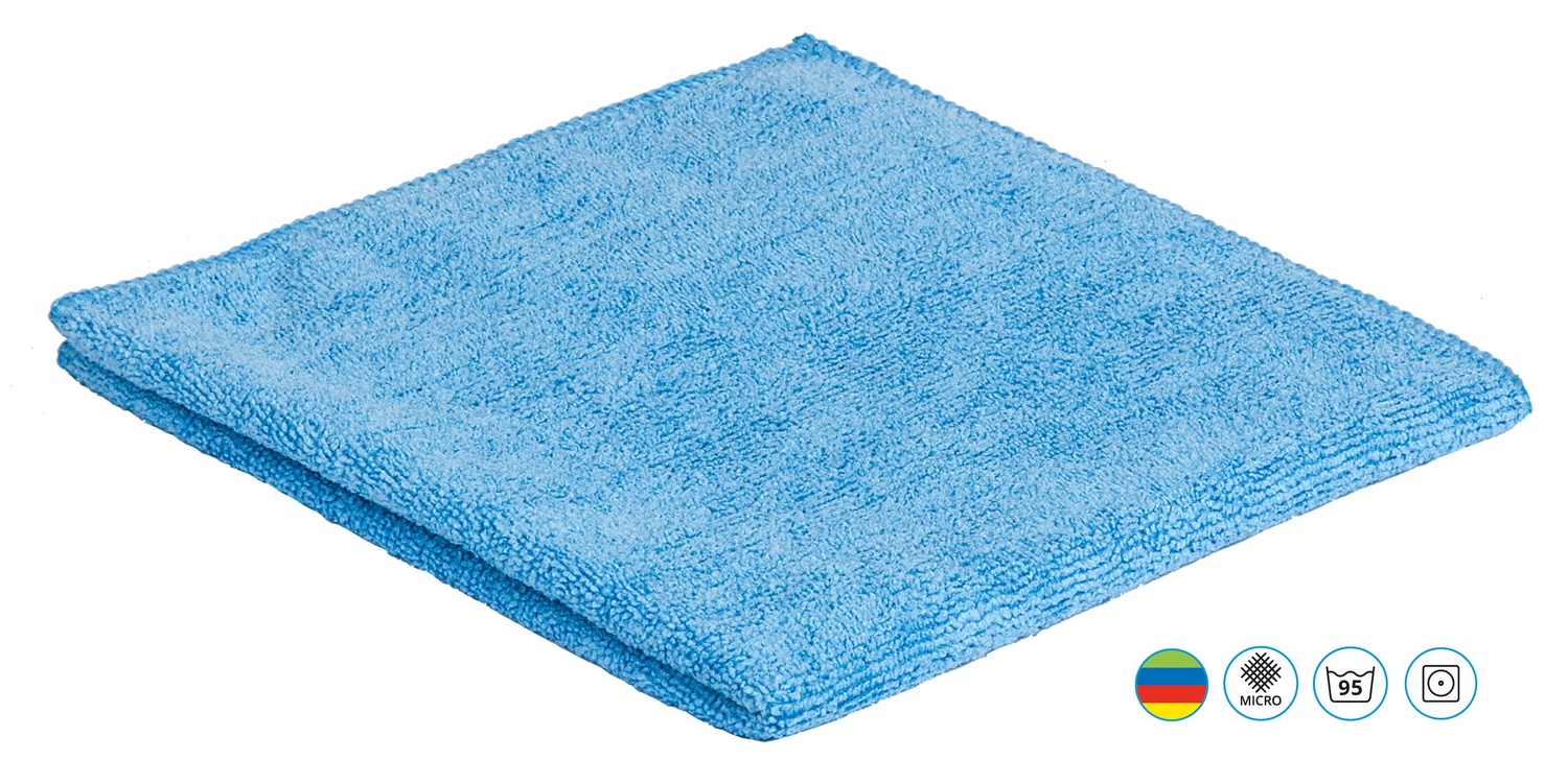 Microfasertücher Profi 300 g/m², Farbe Blau, 10 Stück - ideal für professionelle Reinigung