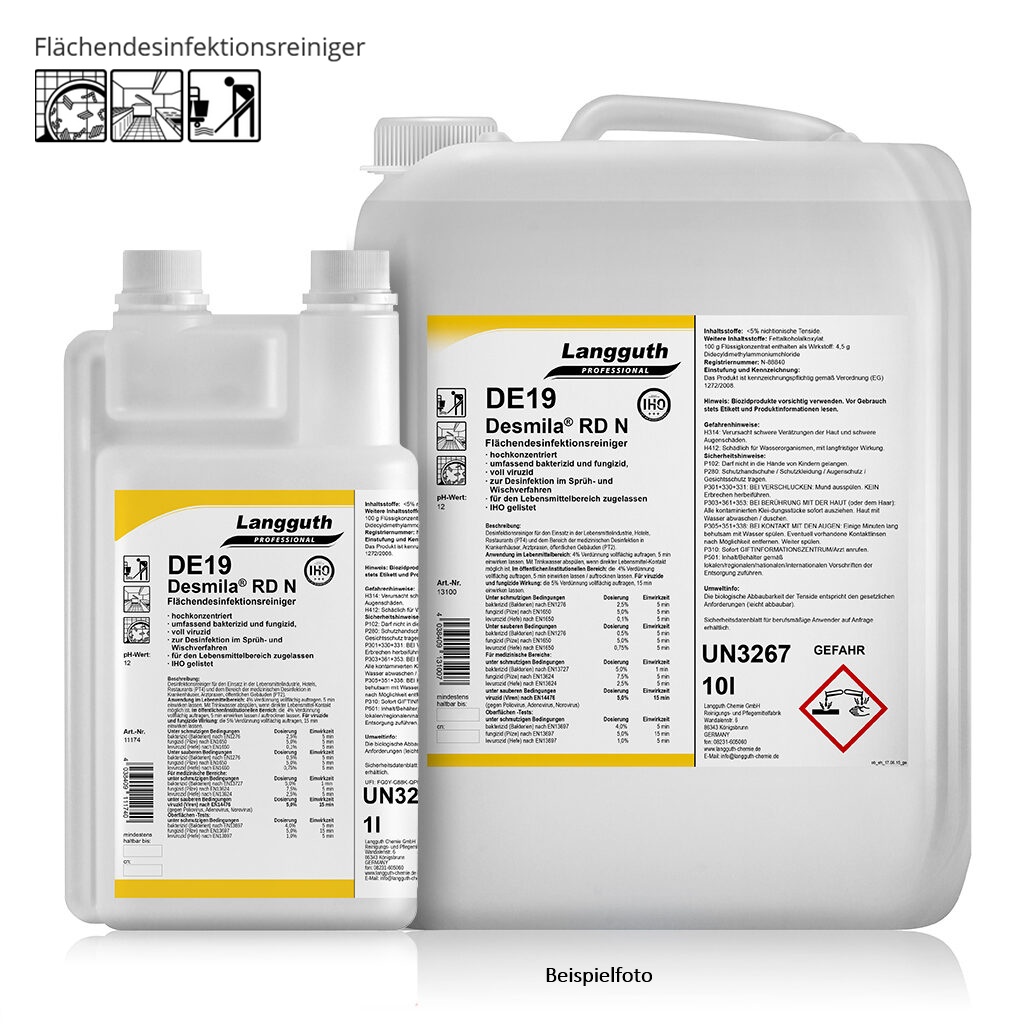 Desmila RD N Flächendesinfektionsreiniger IHO gelistet - 1 Palette