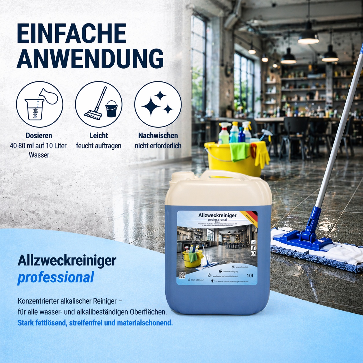 10 Liter Allzweckreiniger professional blau