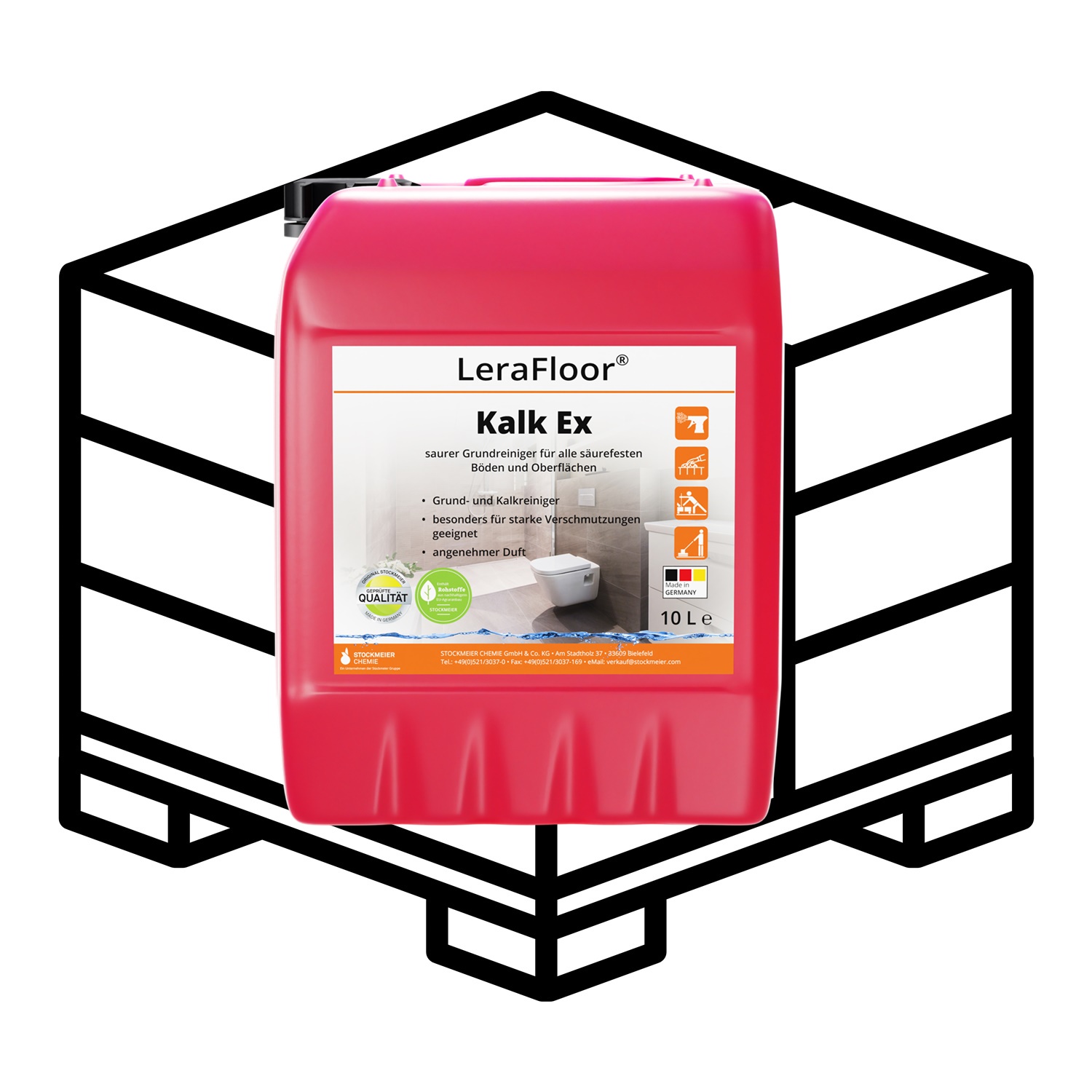 LeraFloor® Kalk-Ex Saurer Grundreiniger für starke Verschmutzungen