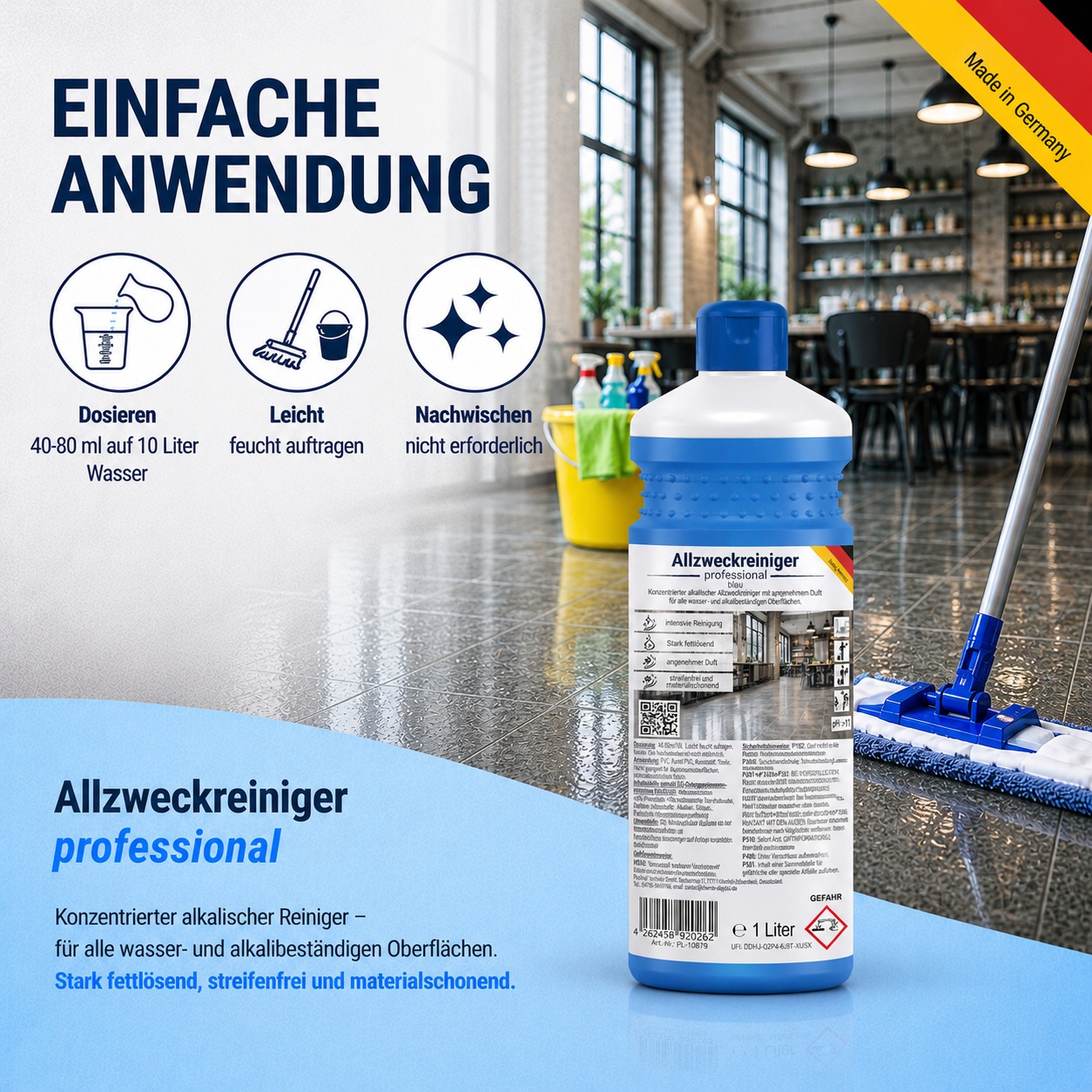 Allzweckreiniger professional blau 1 Liter