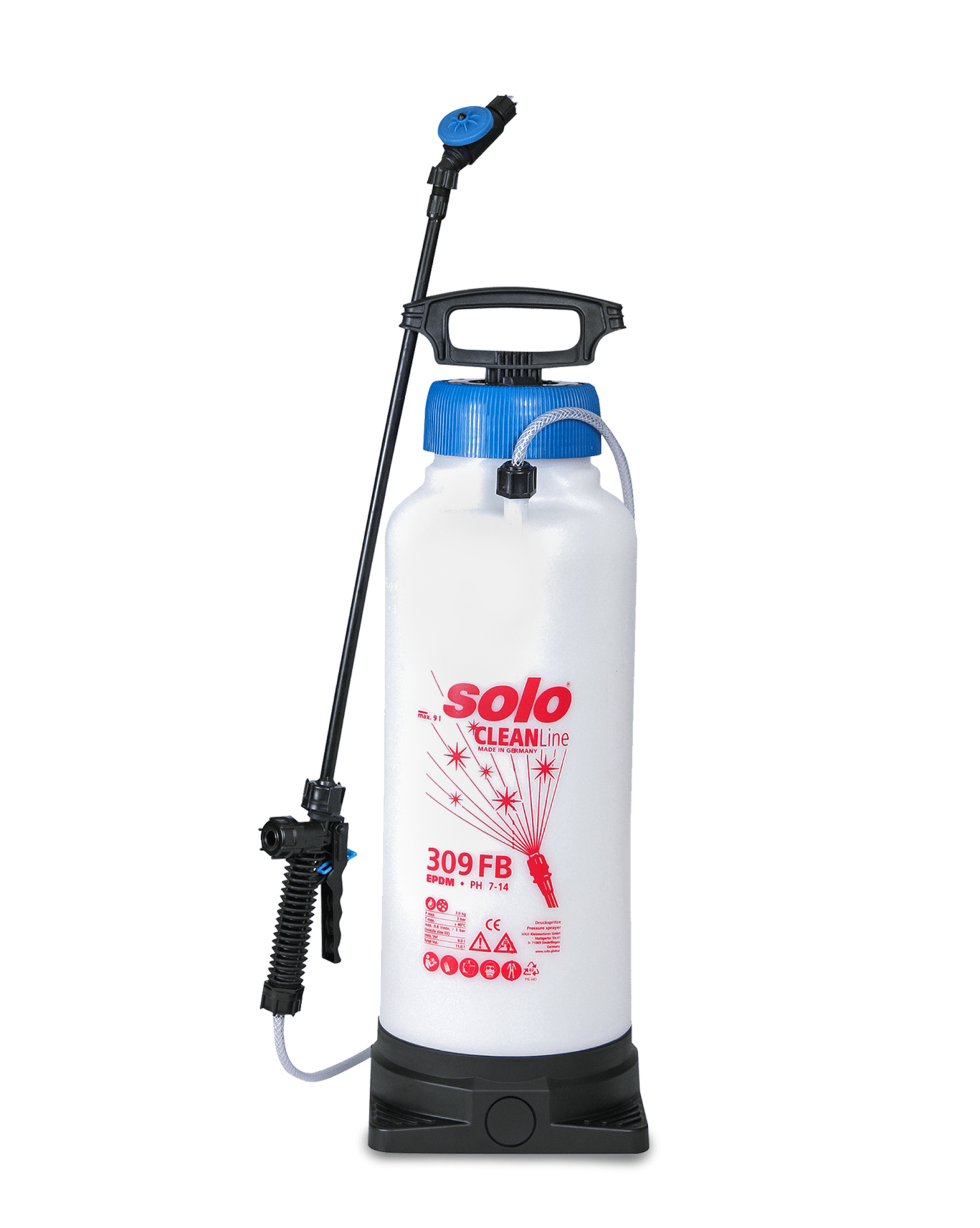Schaumsprüher 9L, pH-Wert 7-14 Druckspritze – 309 FB